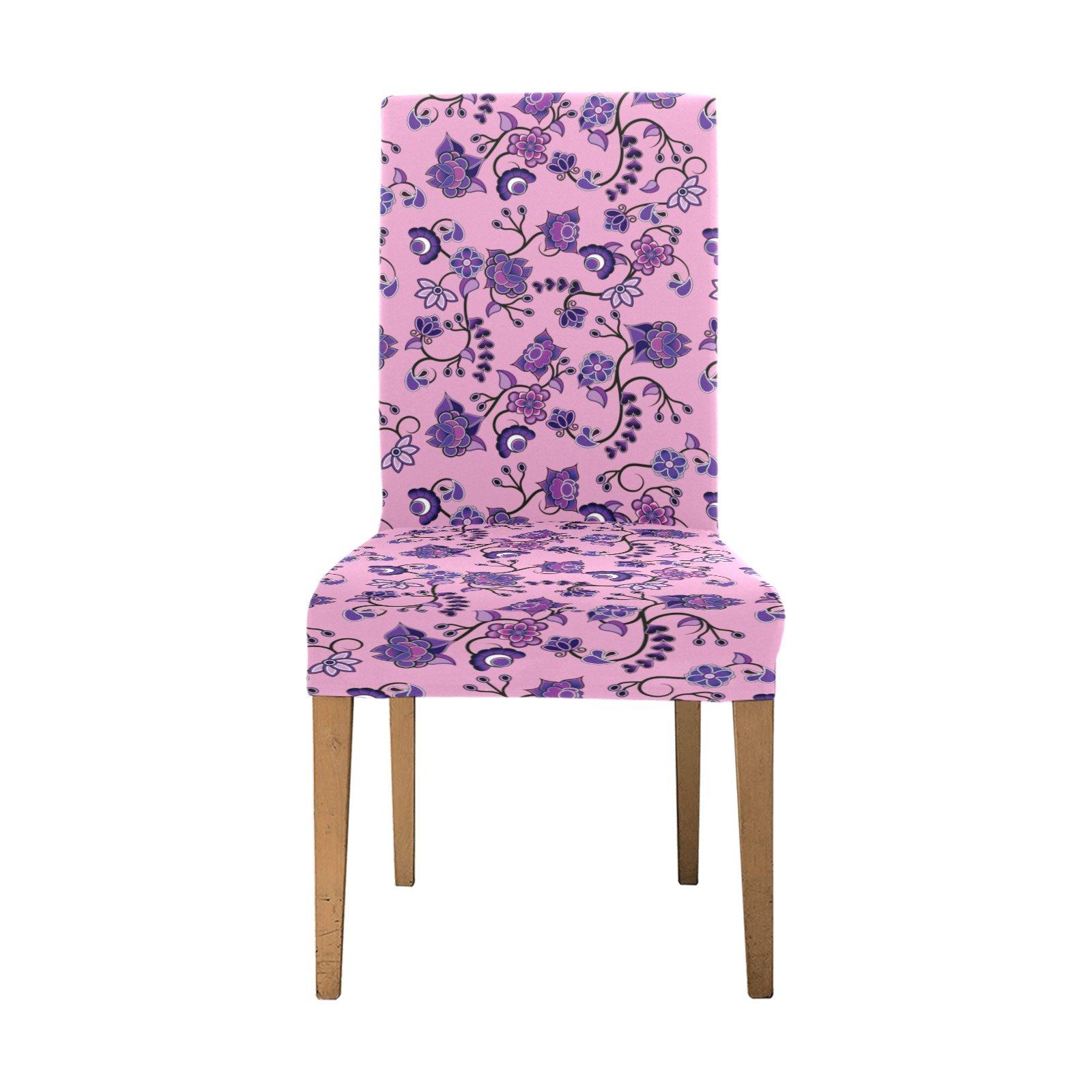 Purple Floral Amour Chair Cover (Pack of 6) Chair Cover (Pack of 6) e-joyer 