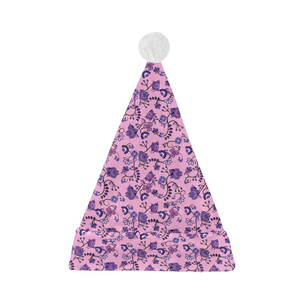 Purple Floral Amour Santa Hat Santa Hat e-joyer 