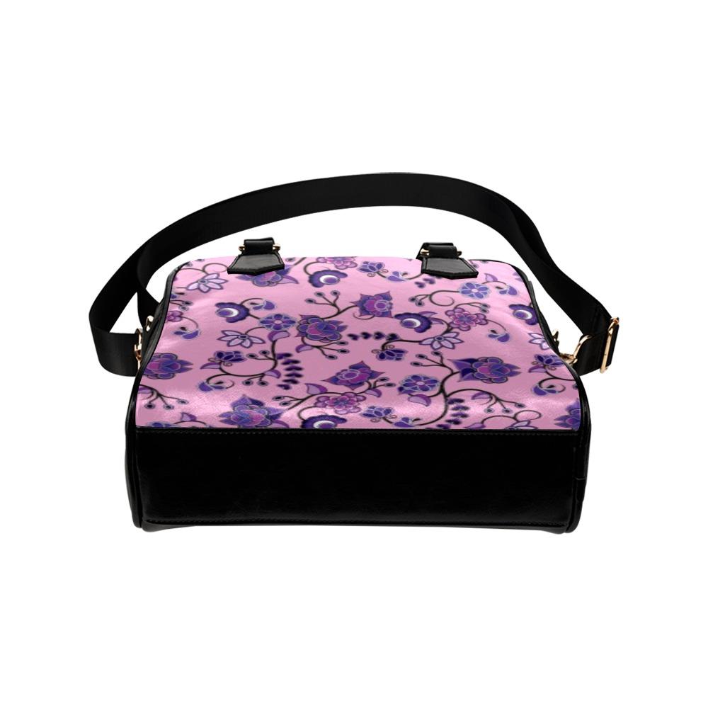 Purple Floral Amour Shoulder Handbag (Model 1634) Shoulder Handbags (1634) e-joyer 