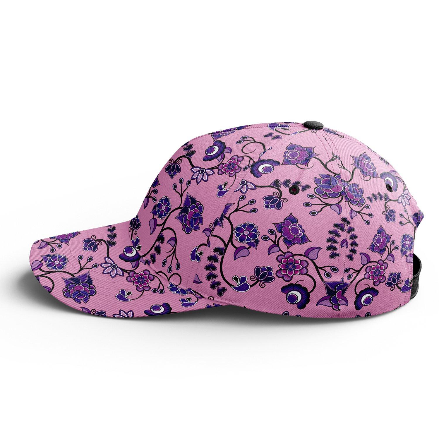 Purple Floral Amour Snapback Hat hat Herman 