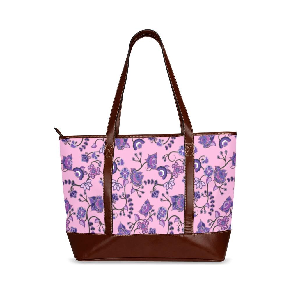 Purple Floral Amour Tote Handbag (Model 1642) Tote Handbags (1642) e-joyer 