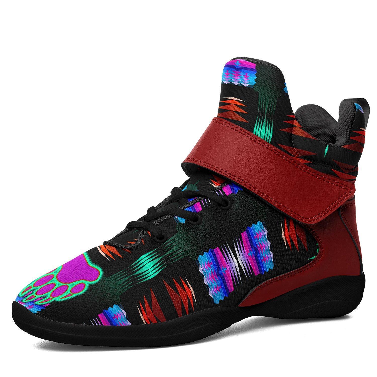 Purple Midnight Bearpaw Ipottaa Basketball / Sport High Top Shoes - Black Sole 49 Dzine US Men 7 / EUR 40 Black Sole with Dark Red Strap 