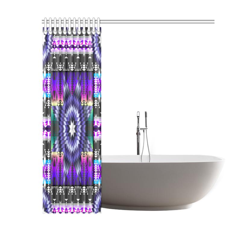 Purple Star Shower Curtain 60"x72" Shower Curtain 60"x72" e-joyer 