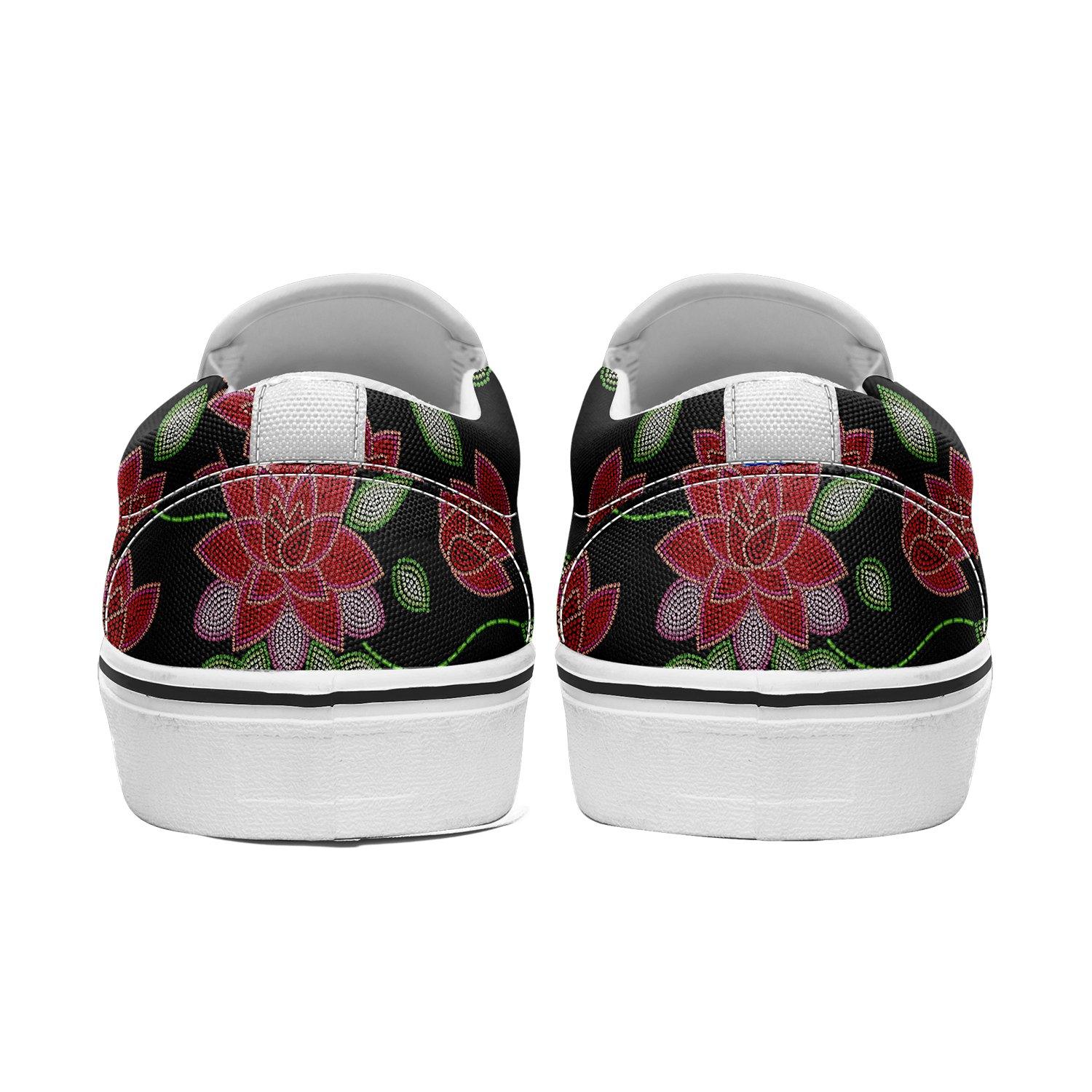 Red Beaded Rose Otoyimm Canvas Slip On Shoes otoyimm Herman 