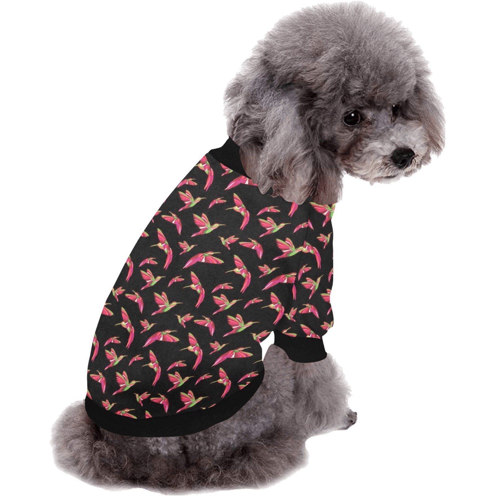 Red Swift Colourful Black Pet Dog Round Neck Shirt Pet Dog Round Neck Shirt e-joyer 