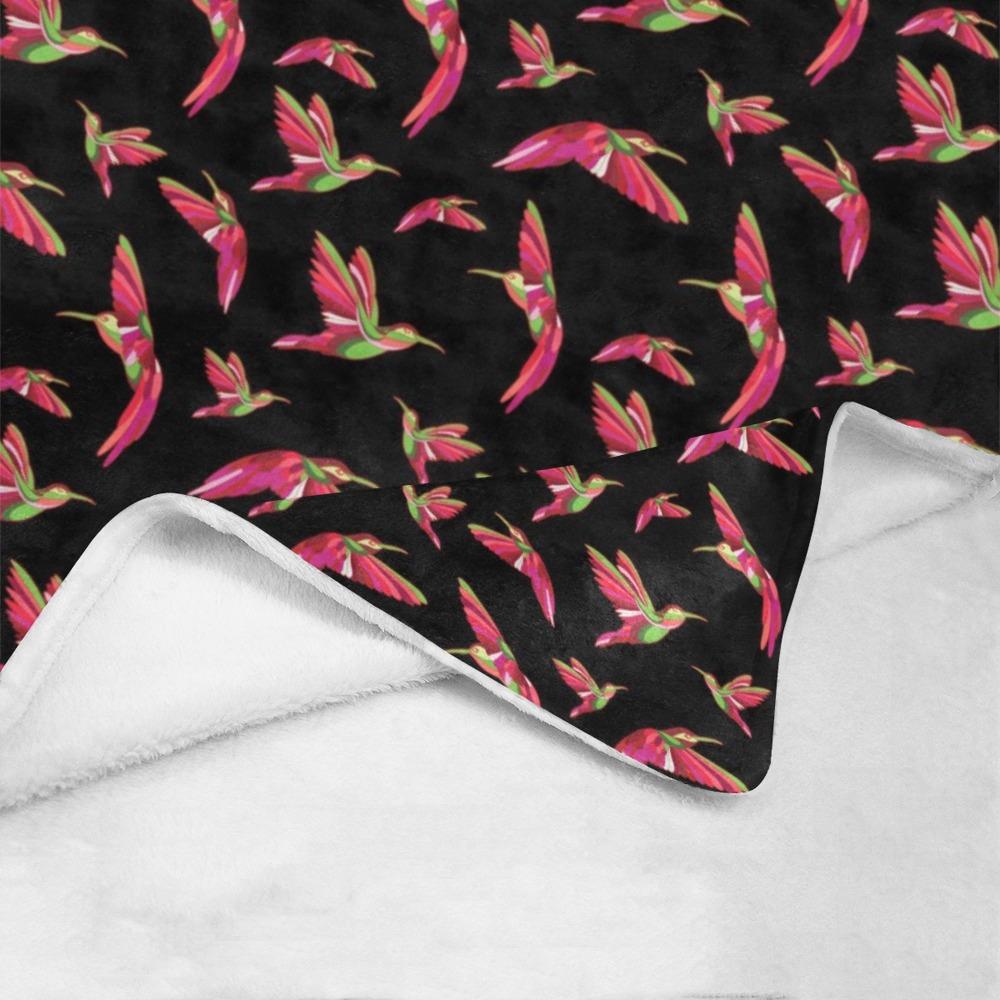 Red Swift Colourful Black Ultra-Soft Micro Fleece Blanket 60"x80" Ultra-Soft Blanket 60''x80'' e-joyer 