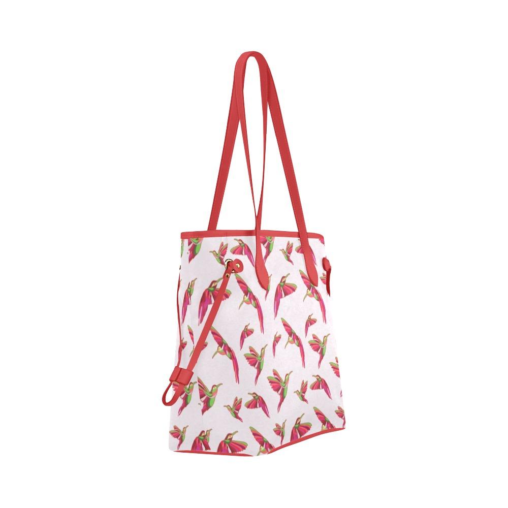 Red Swift Colourful Clover Canvas Tote Bag (Model 1661) Clover Canvas Tote Bag (1661) e-joyer 