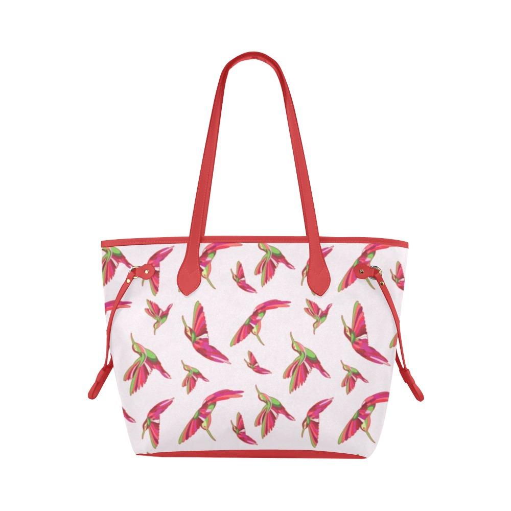 Red Swift Colourful Clover Canvas Tote Bag (Model 1661) Clover Canvas Tote Bag (1661) e-joyer 