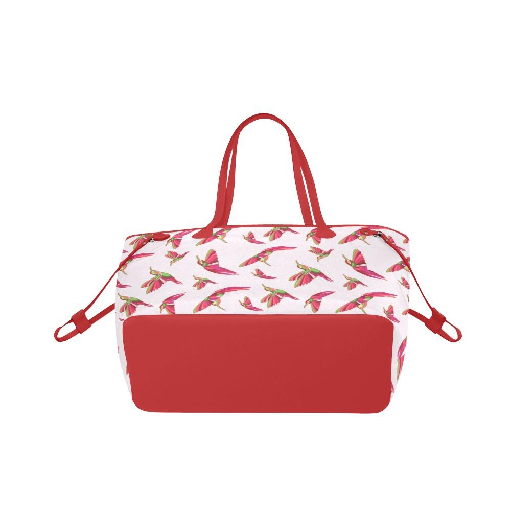 Red Swift Colourful Clover Canvas Tote Bag (Model 1661) Clover Canvas Tote Bag (1661) e-joyer 