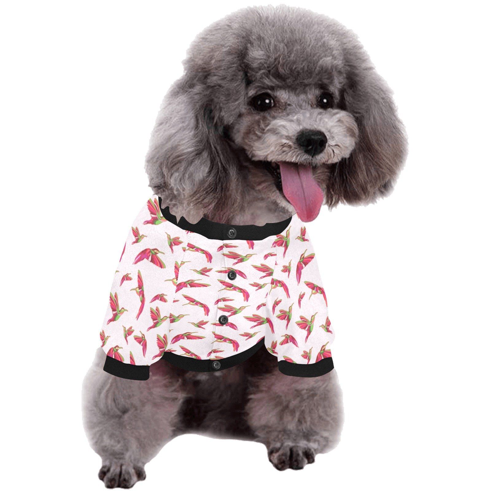 Red Swift Colourful Pet Dog Round Neck Shirt Pet Dog Round Neck Shirt e-joyer 