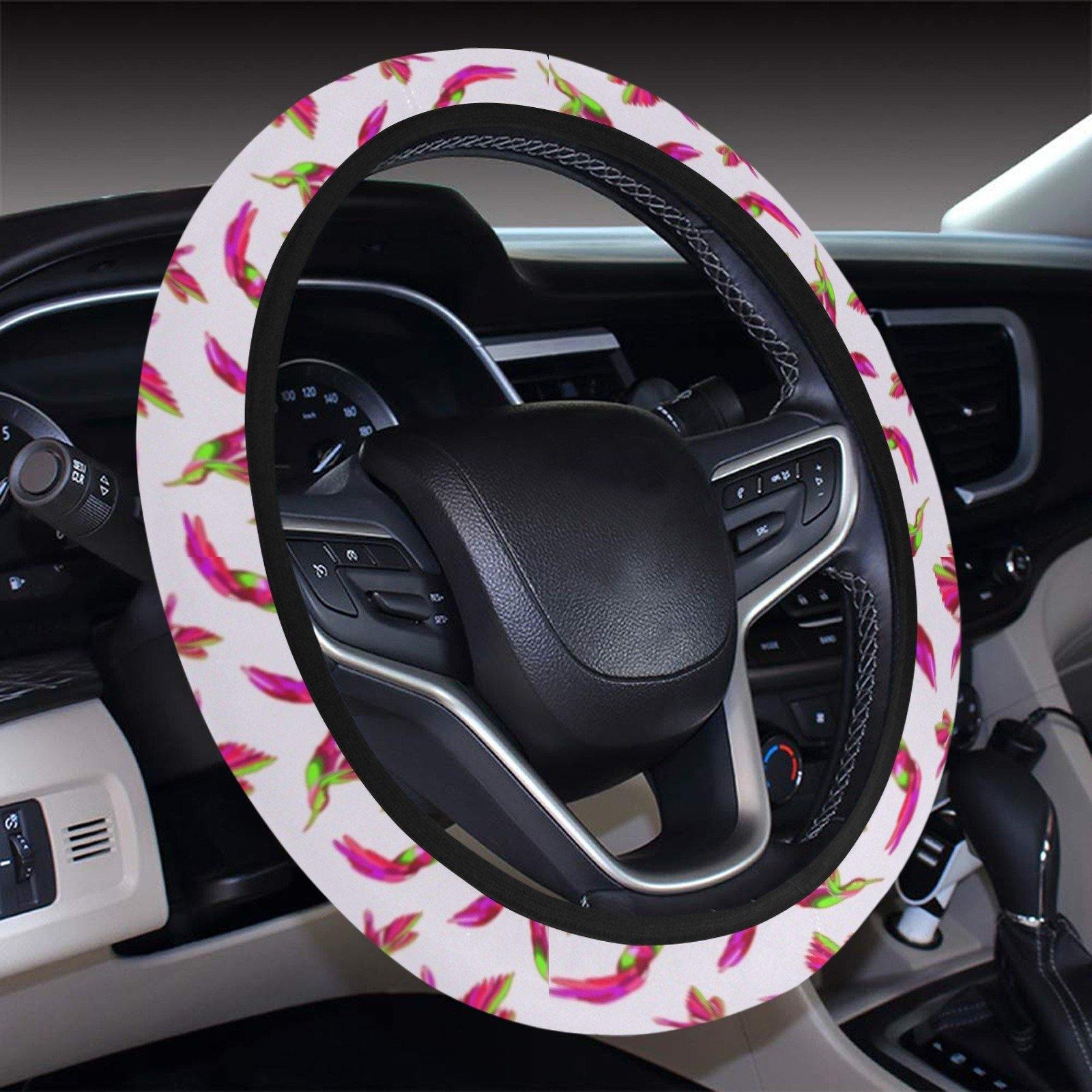 Red Swift Colourful Steering Wheel Cover with Elastic Edge Steering Wheel Cover with Elastic Edge e-joyer 