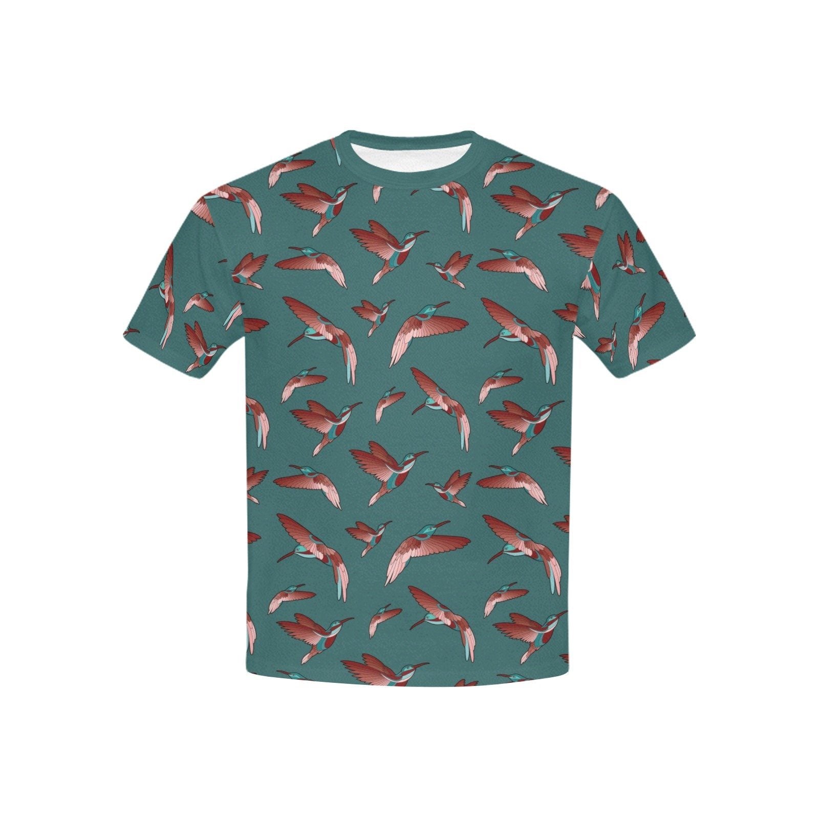 Red Swift Turquoise Kids' All Over Print T-shirt (USA Size) (Model T40) All Over Print T-shirt for Kid (T40) e-joyer 