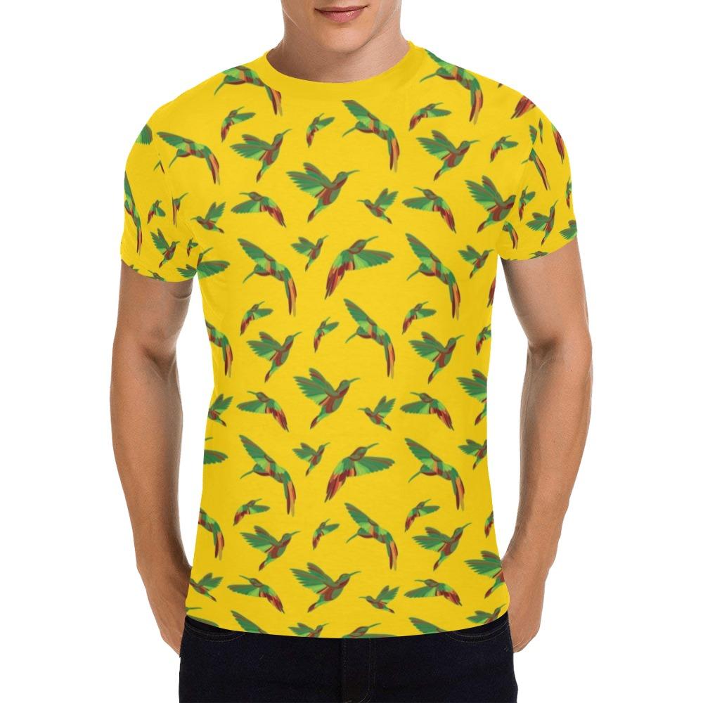 Red Swift Yellow All Over Print T-Shirt for Men (USA Size) (Model T40) All Over Print T-Shirt for Men (T40) e-joyer 