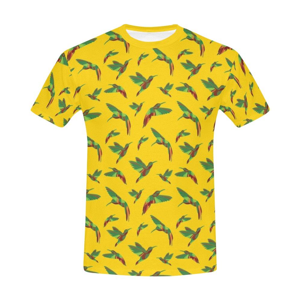 Red Swift Yellow All Over Print T-Shirt for Men (USA Size) (Model T40) All Over Print T-Shirt for Men (T40) e-joyer 