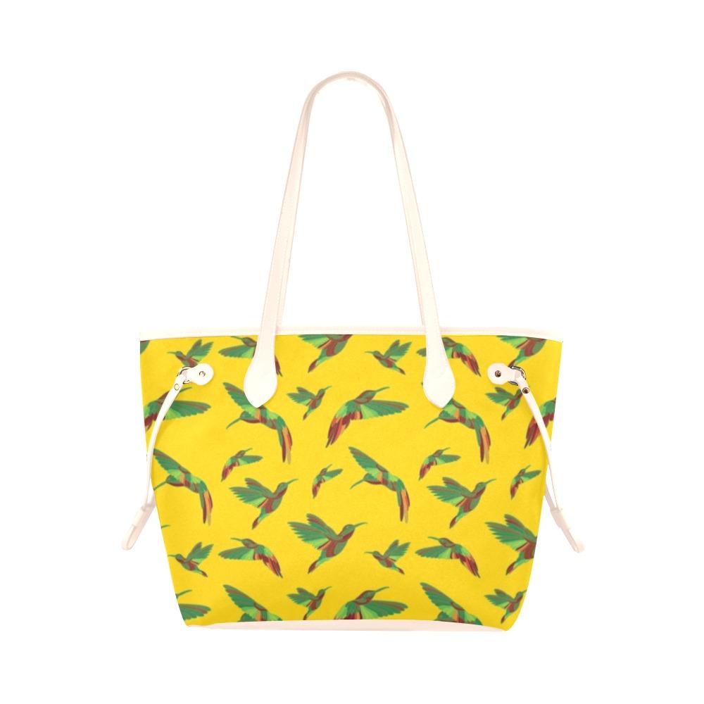 Red Swift Yellow Clover Canvas Tote Bag (Model 1661) Clover Canvas Tote Bag (1661) e-joyer 