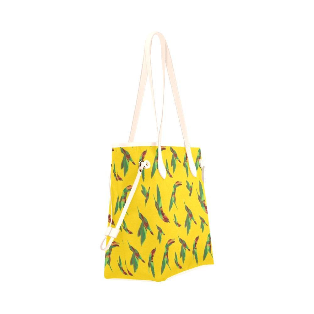 Red Swift Yellow Clover Canvas Tote Bag (Model 1661) Clover Canvas Tote Bag (1661) e-joyer 