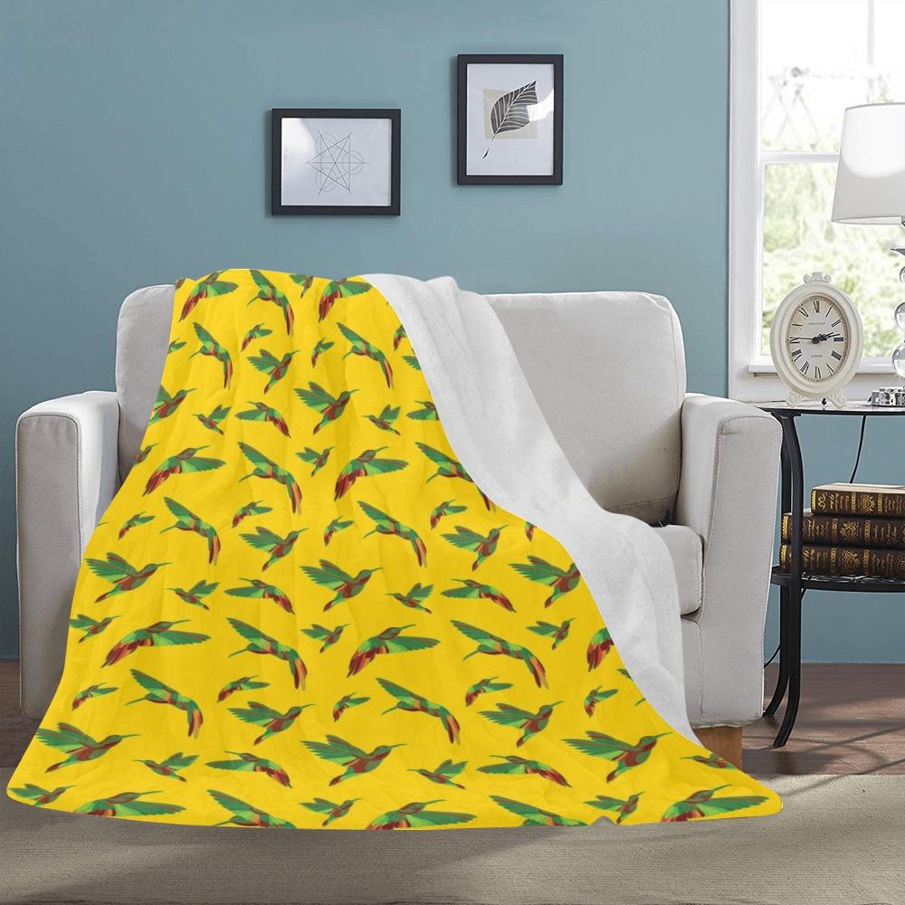 Red Swift Yellow Ultra-Soft Micro Fleece Blanket 60"x80" Ultra-Soft Blanket 60''x80'' e-joyer 