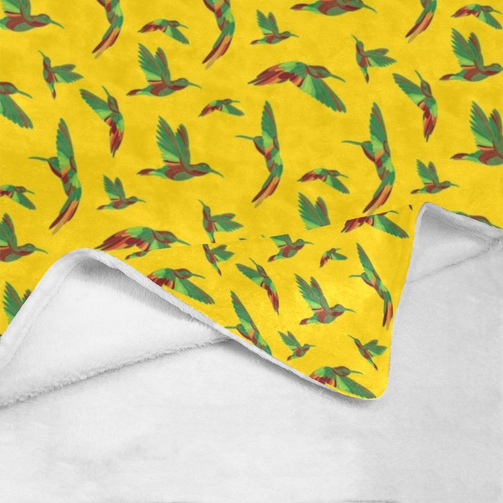 Red Swift Yellow Ultra-Soft Micro Fleece Blanket 60"x80" Ultra-Soft Blanket 60''x80'' e-joyer 