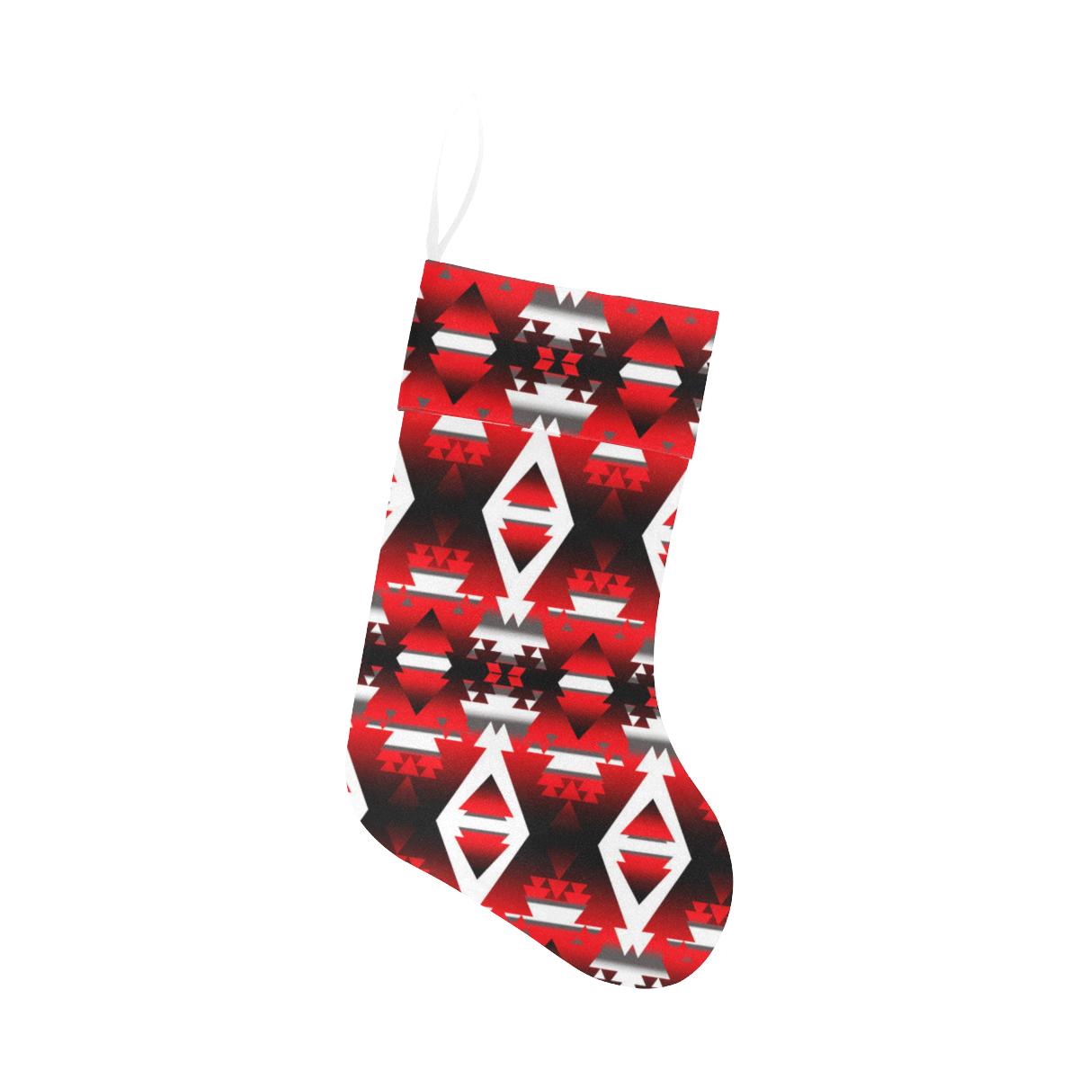 Red Winter Camp Christmas Stocking holiday stocking e-joyer 