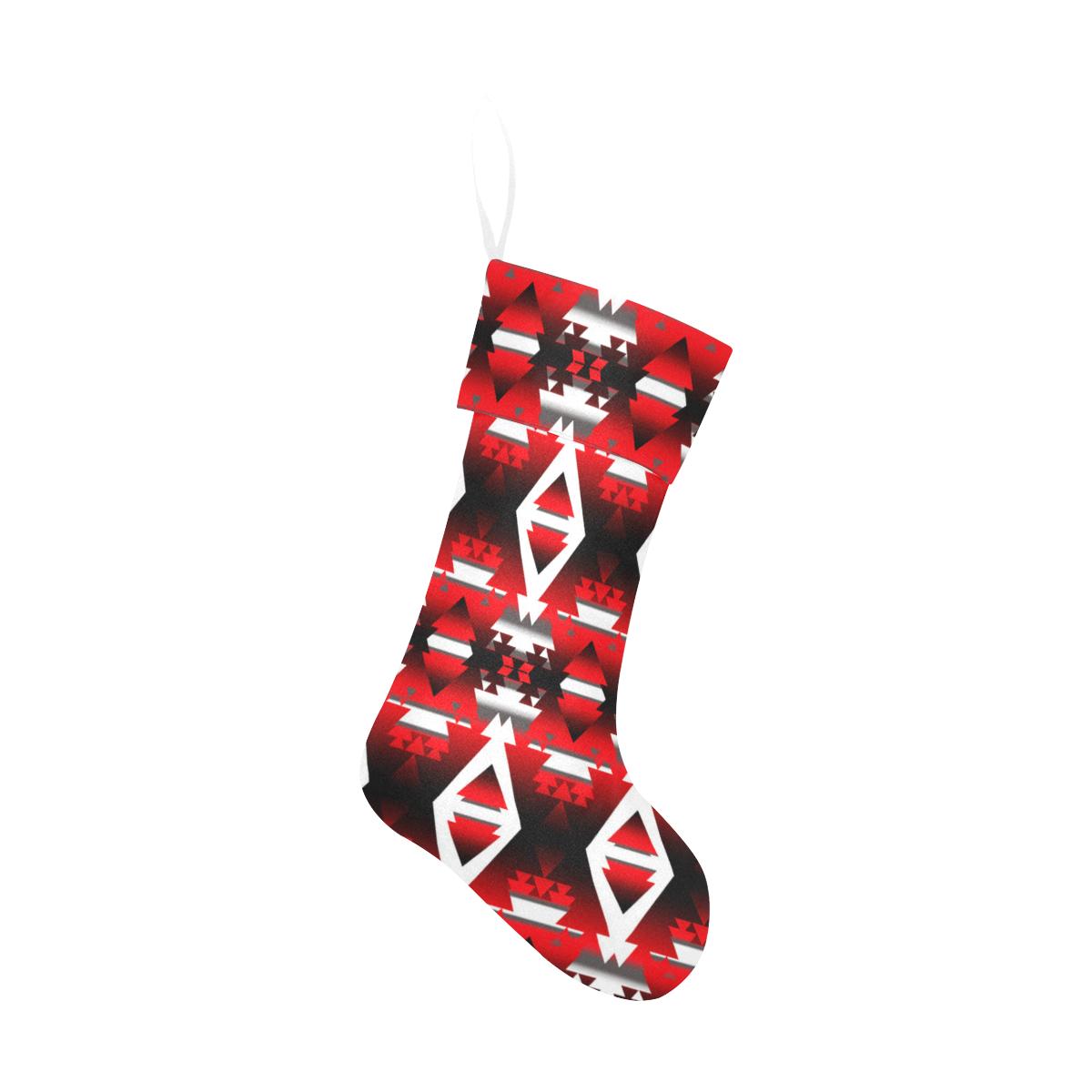 Red Winter Camp Christmas Stocking holiday stocking e-joyer 