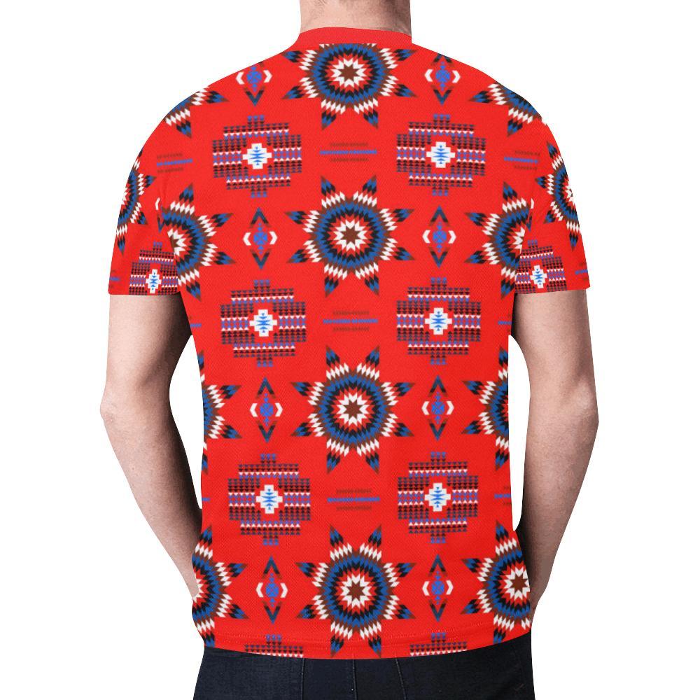 Rising Star Blood Moon New All Over Print T-shirt for Men/Large Size (Model T45) New All Over Print T-shirt for Men/Large (T45) e-joyer 