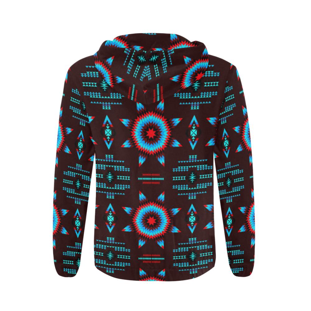 Rising Star Corn Moon All Over Print Full Zip Hoodie for Men (Model H14) All Over Print Full Zip Hoodie for Men (H14) e-joyer 