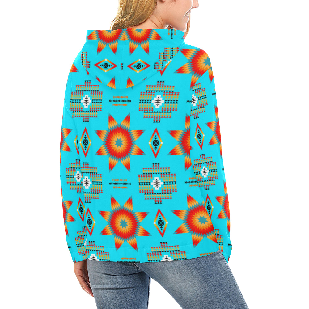 Rising Star Harvest Moon All Over Print Hoodie for Women (USA Size) (Model H13) All Over Print Hoodie for Women (H13) e-joyer 