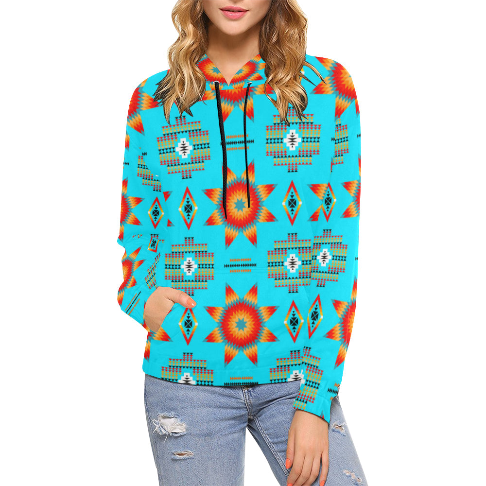 Rising Star Harvest Moon All Over Print Hoodie for Women (USA Size) (Model H13) All Over Print Hoodie for Women (H13) e-joyer 