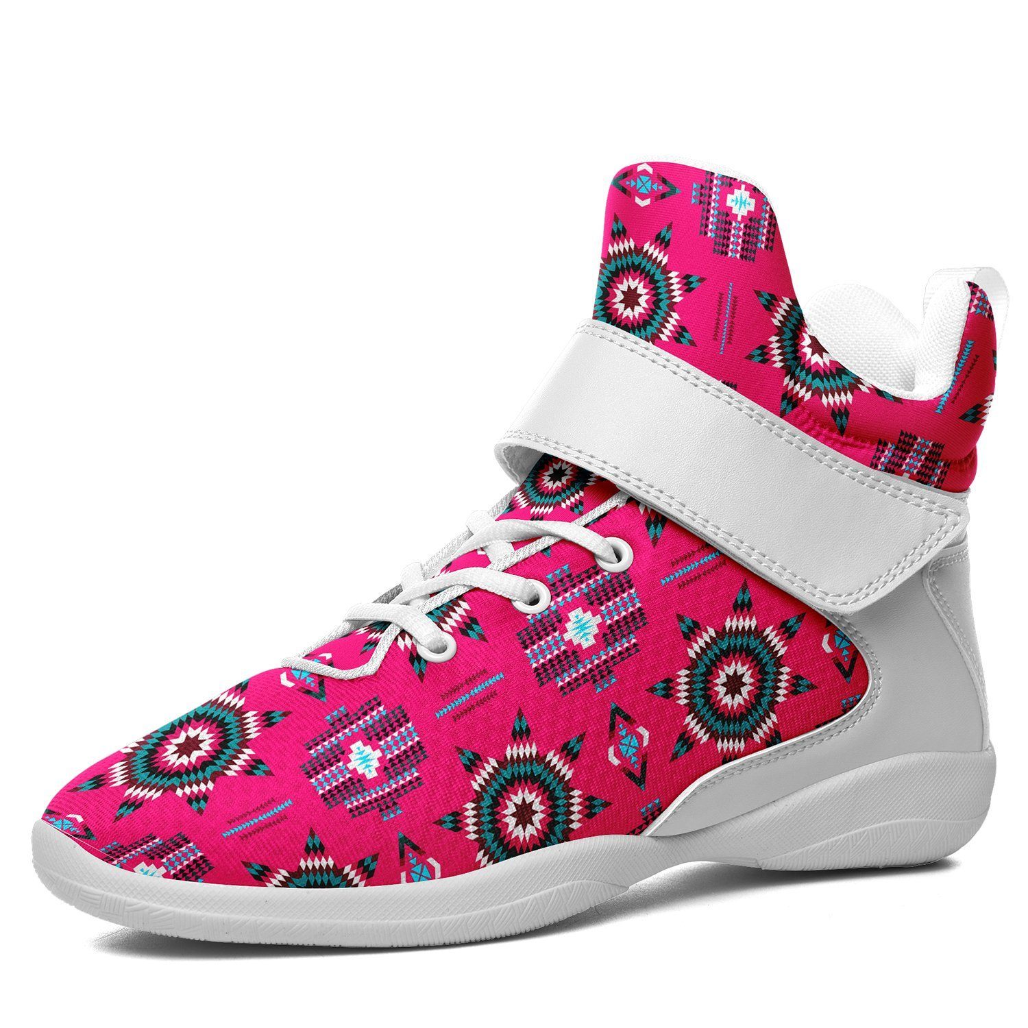 Rising Star Strawberry Moon Ipottaa Basketball / Sport High Top Shoes - White Sole 49 Dzine US Men 7 / EUR 40 White Sole with White Strap 