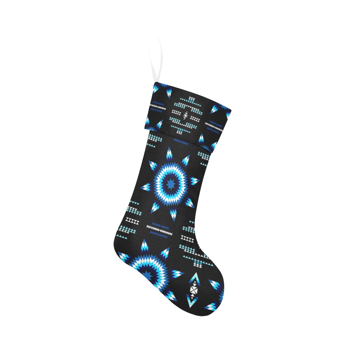 Rising Star Wolf Moon Christmas Stocking holiday stocking e-joyer 