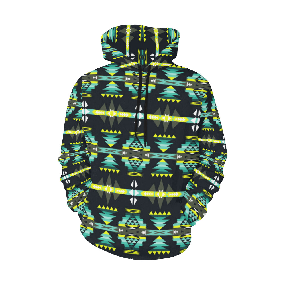 River Trail All Over Print Hoodie for Women (USA Size) (Model H13) All Over Print Hoodie for Women (H13) e-joyer 