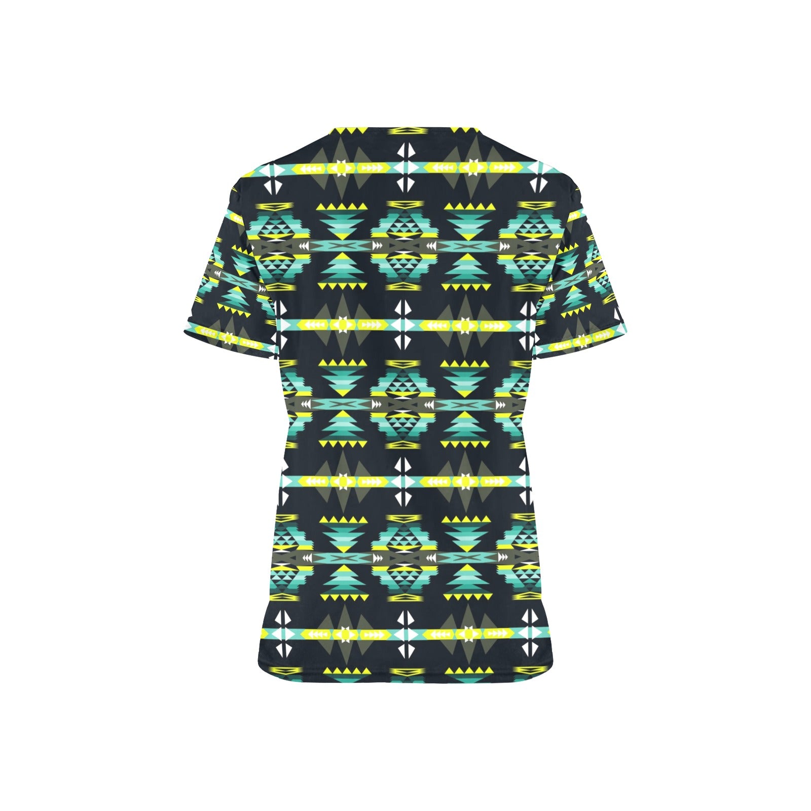 River Trail All Over Print Scrub Top Scrub Top e-joyer 