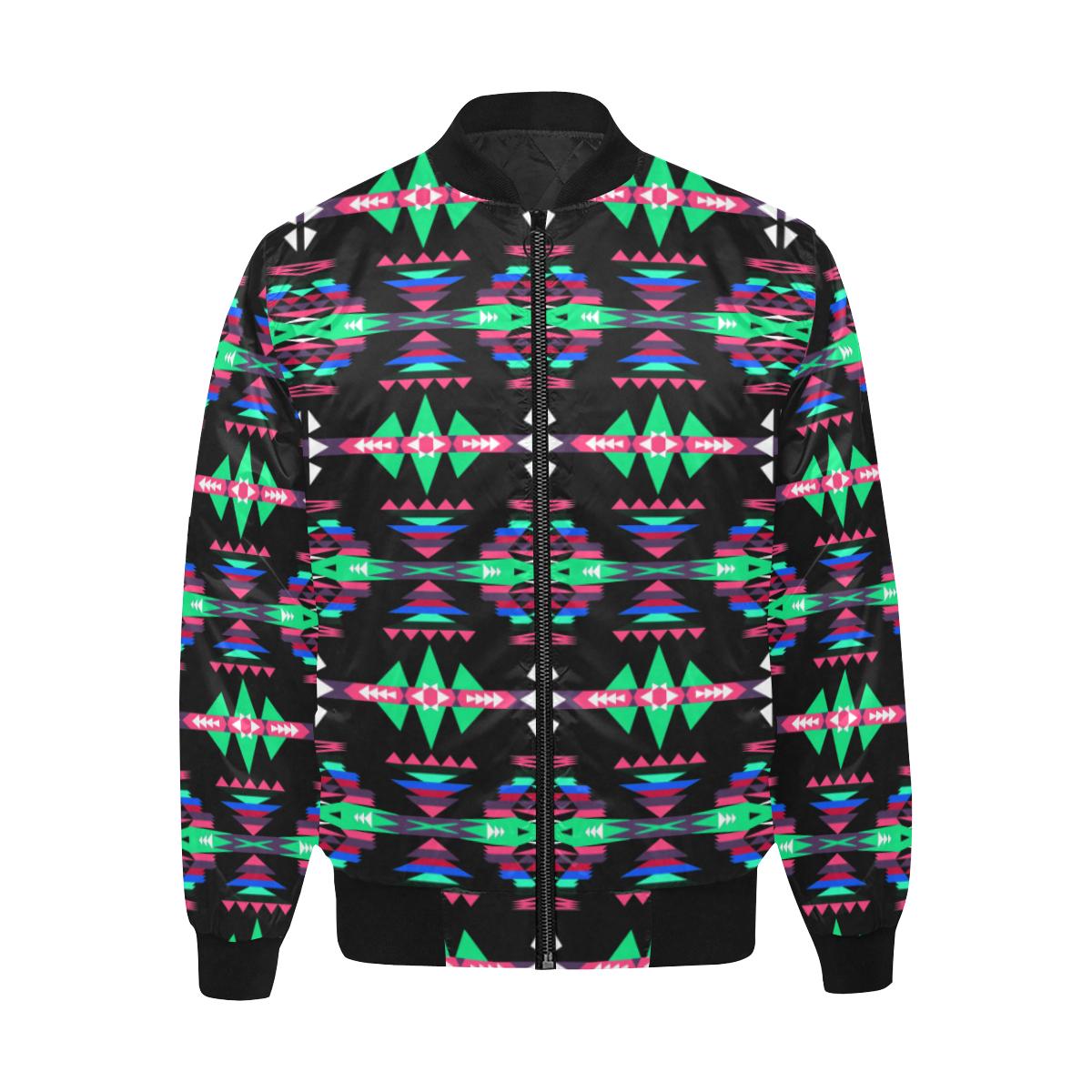 River Trail Journey All Over Print Quilted Bomber Jacket for Men (Model H33) All Over Print Quilted Jacket for Men (H33) e-joyer 
