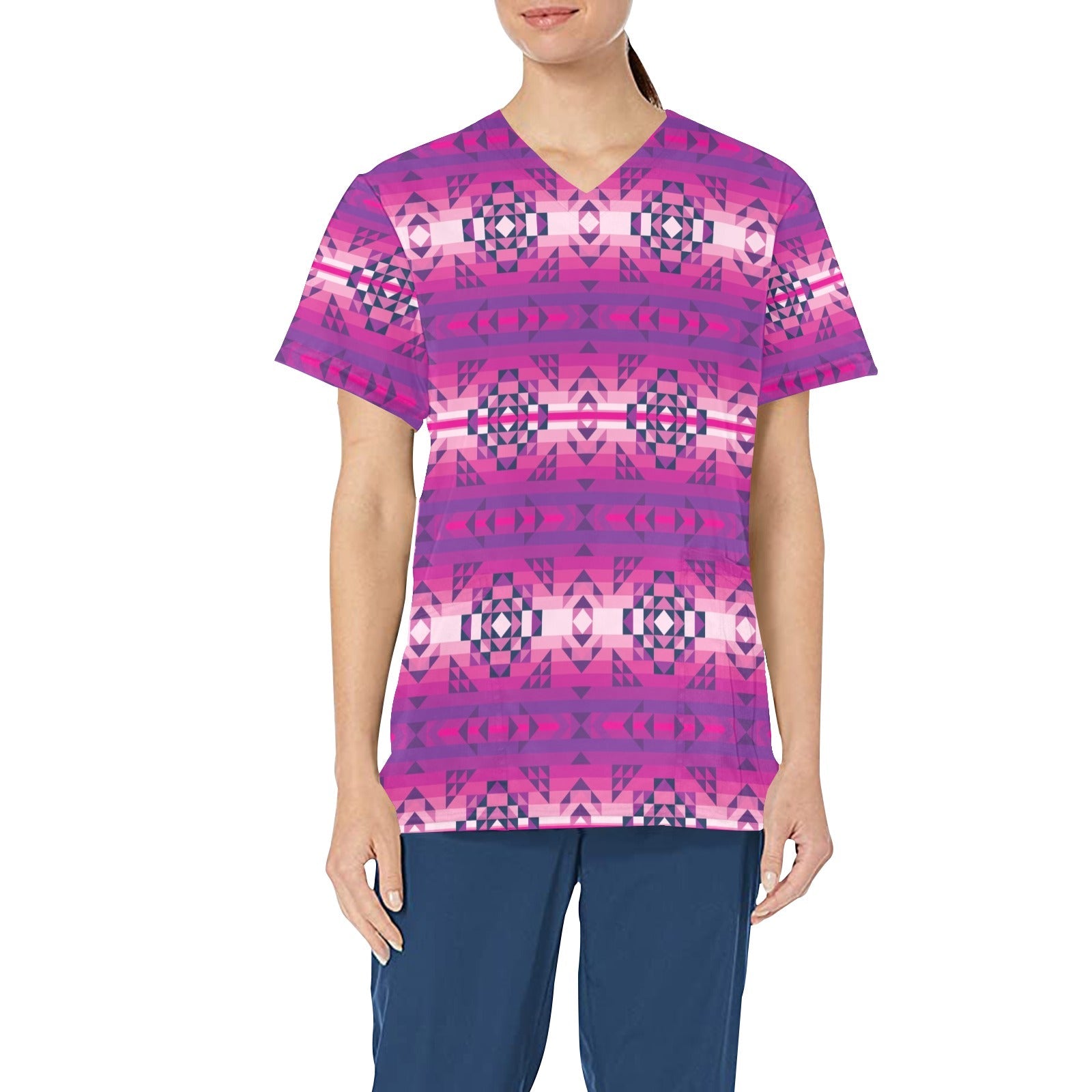 Royal Airspace All Over Print Scrub Top Scrub Top e-joyer 