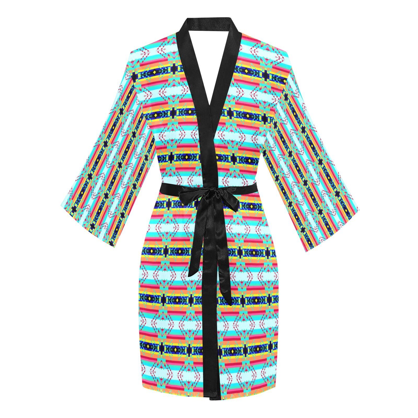 Sacred Spring Long Sleeve Kimono Robe Long Sleeve Kimono Robe e-joyer 