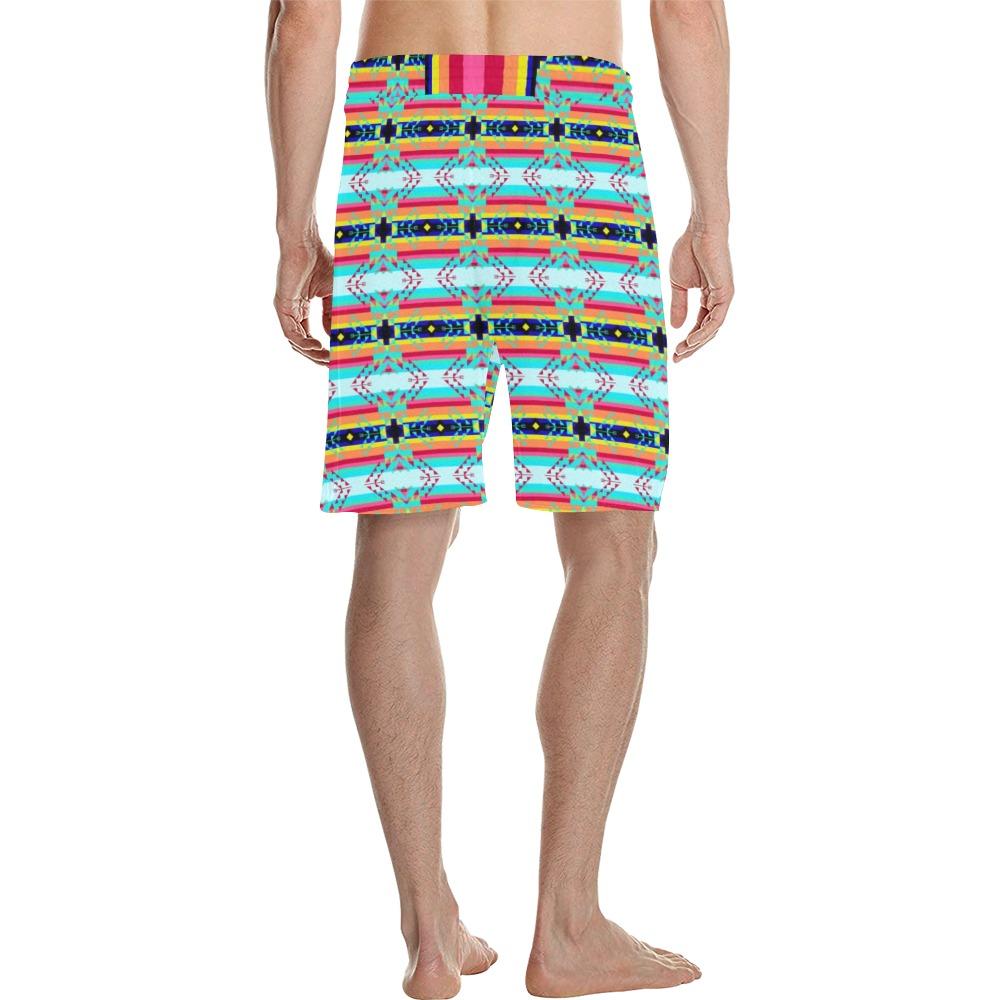 Sacred Spring Men's All Over Print Casual Shorts (Model L23) Men's Casual Shorts (L23) e-joyer 