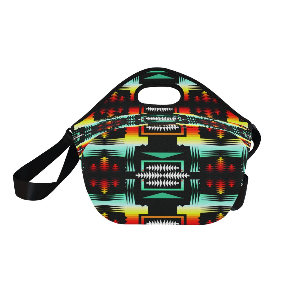 Sage Fire and Sky II Large Insulated Neoprene Lunch Bag That Replaces Your Purse (Model 1669) Neoprene Lunch Bag/Large (1669) e-joyer 