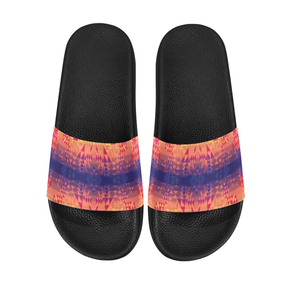 Soleil Indigo Men's Slide Sandals (Model 057) sandals e-joyer 