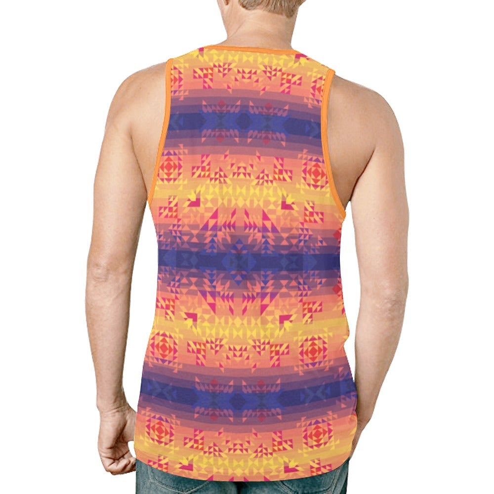 Soleil Indigo New All Over Print Tank Top for Men (Model T46) tank top e-joyer 