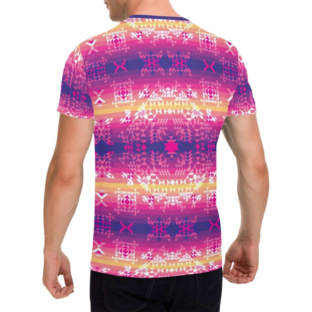 Soleil Overlay All Over Print T-Shirt for Men (USA Size) (Model T40) All Over Print T-Shirt for Men (T40) e-joyer 