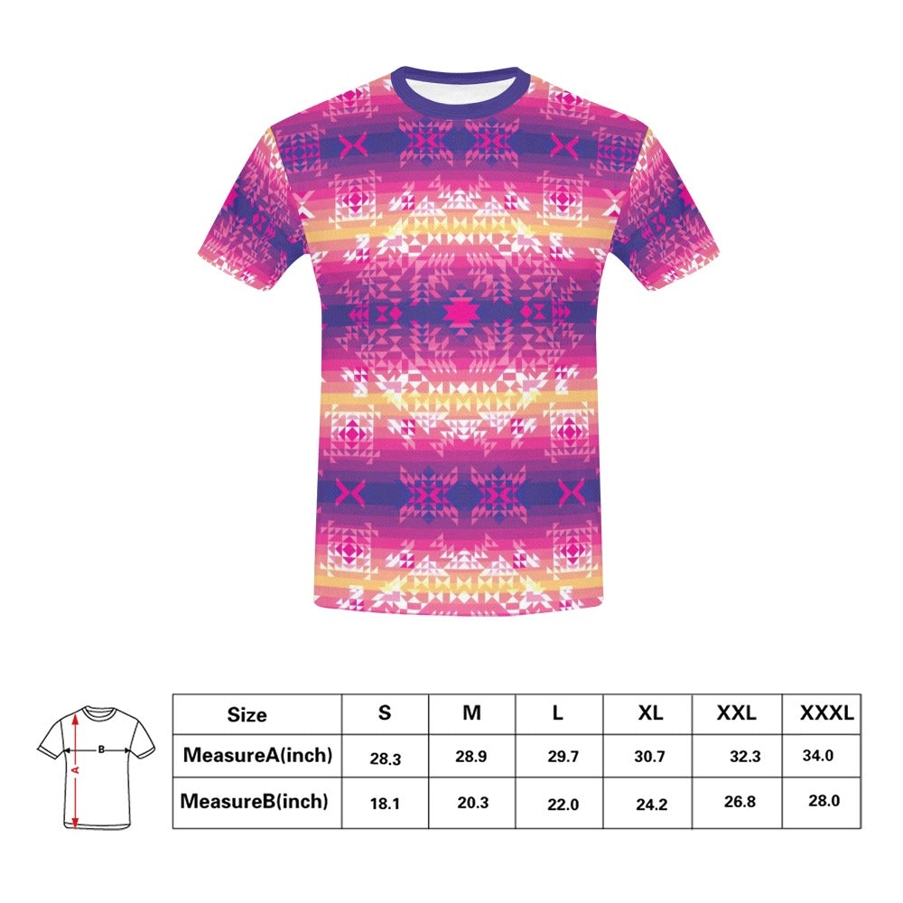 Soleil Overlay All Over Print T-Shirt for Men (USA Size) (Model T40) All Over Print T-Shirt for Men (T40) e-joyer 