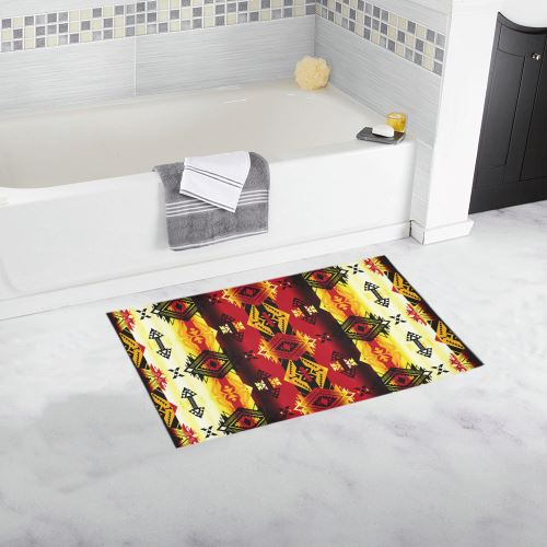 Sovereign Nation Fire Bath Rug 16''x 28'' Bath Rug 16''x 28'' e-joyer 