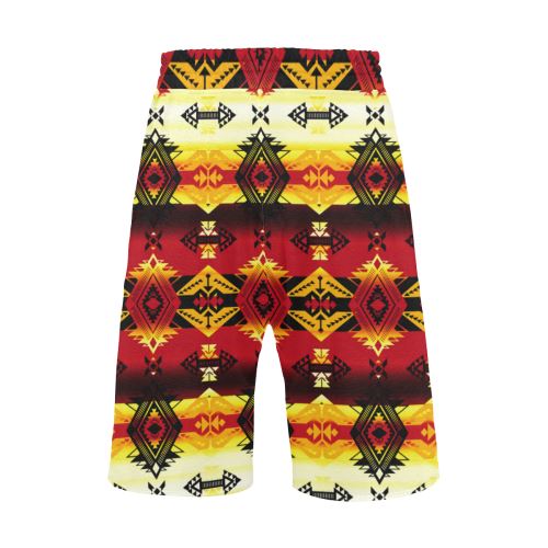 Sovereign Nation Fire Men's All Over Print Casual Shorts (Model L23) Men's Casual Shorts (L23) e-joyer 