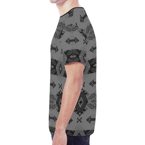 Sovereign Nation Gray New All Over Print T-shirt for Men/Large Size (Model T45) New All Over Print T-shirt for Men/Large (T45) e-joyer 
