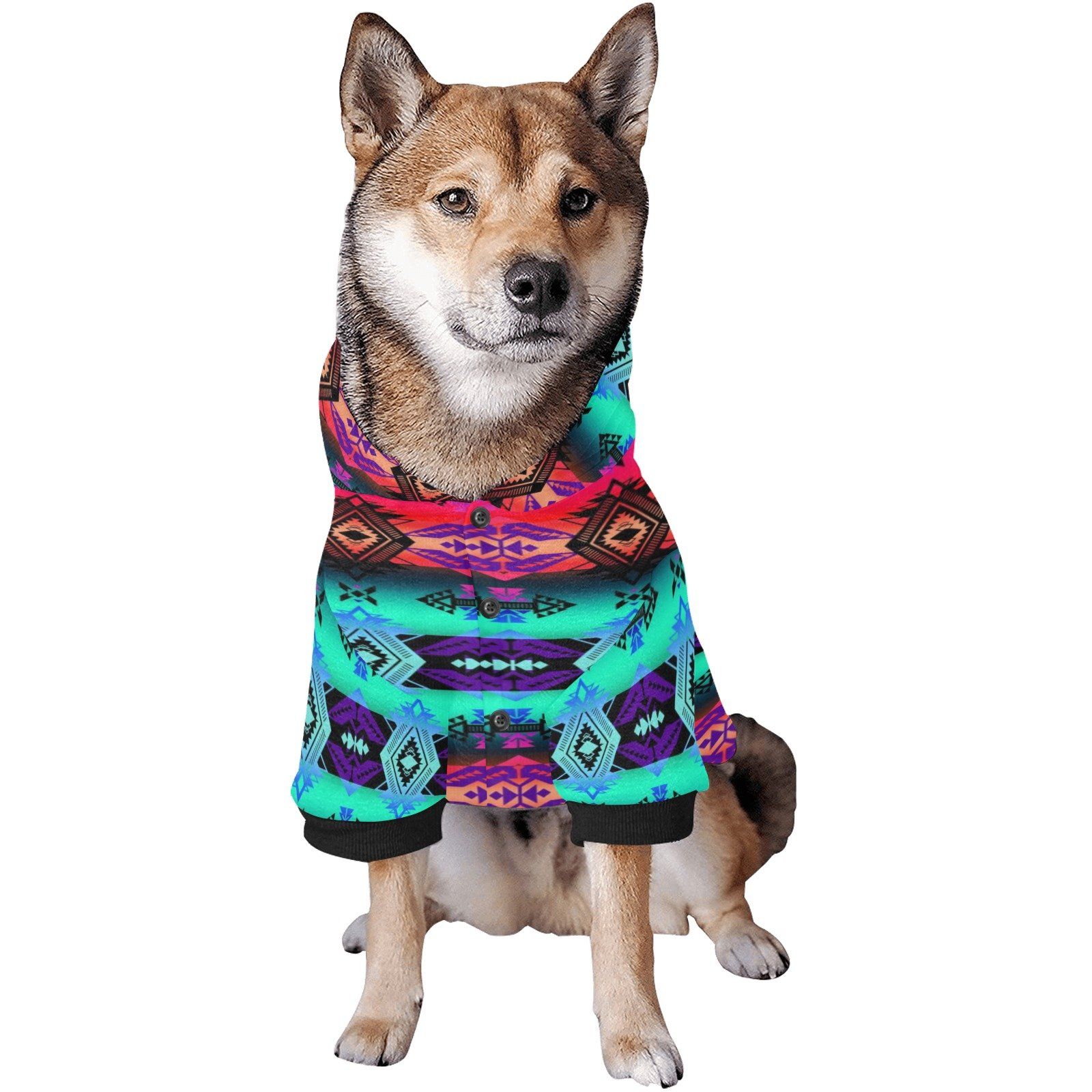 Sovereign Nation Sunrise Pet Dog Hoodie Pet Dog Hoodie e-joyer 