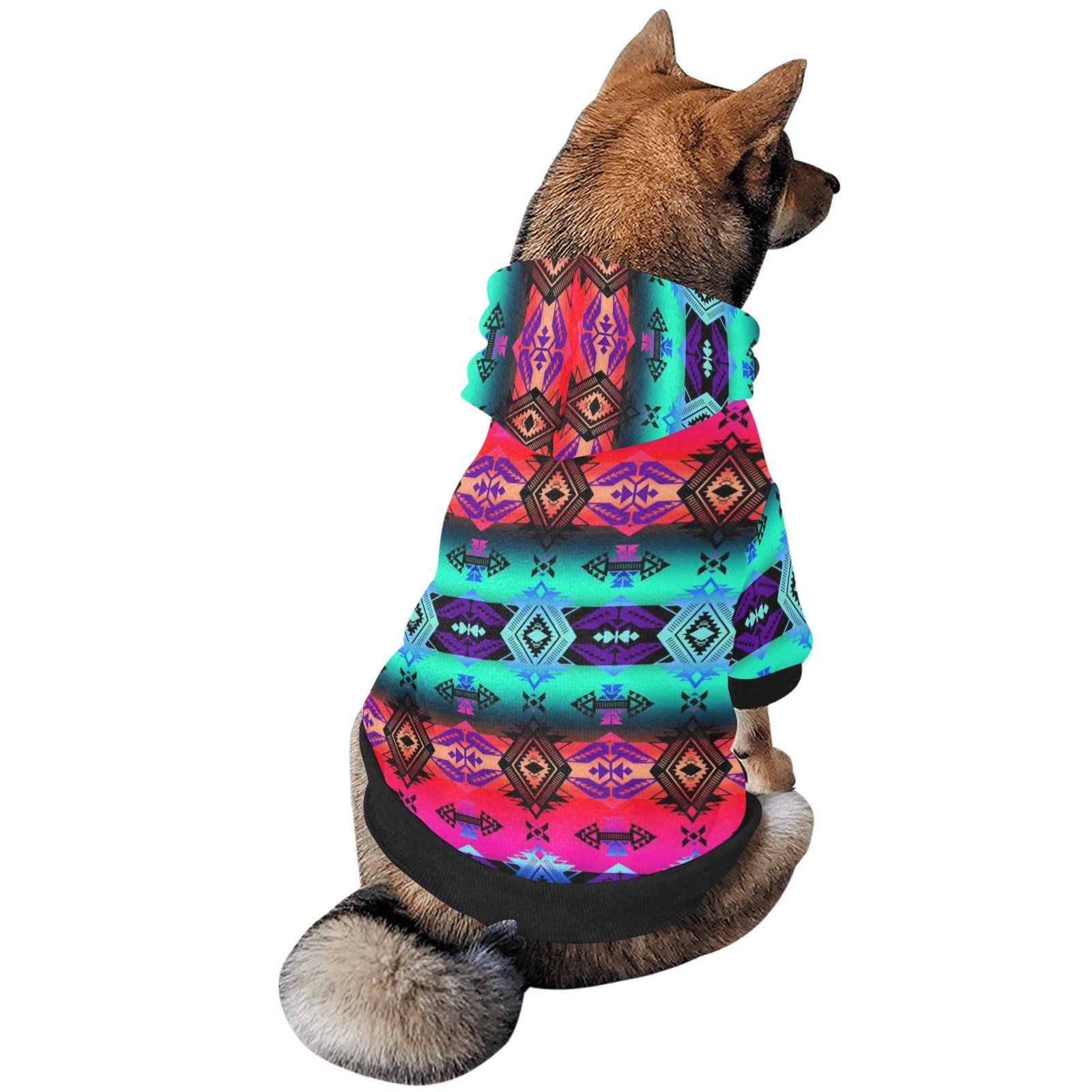 Sovereign Nation Sunrise Pet Dog Hoodie Pet Dog Hoodie e-joyer 