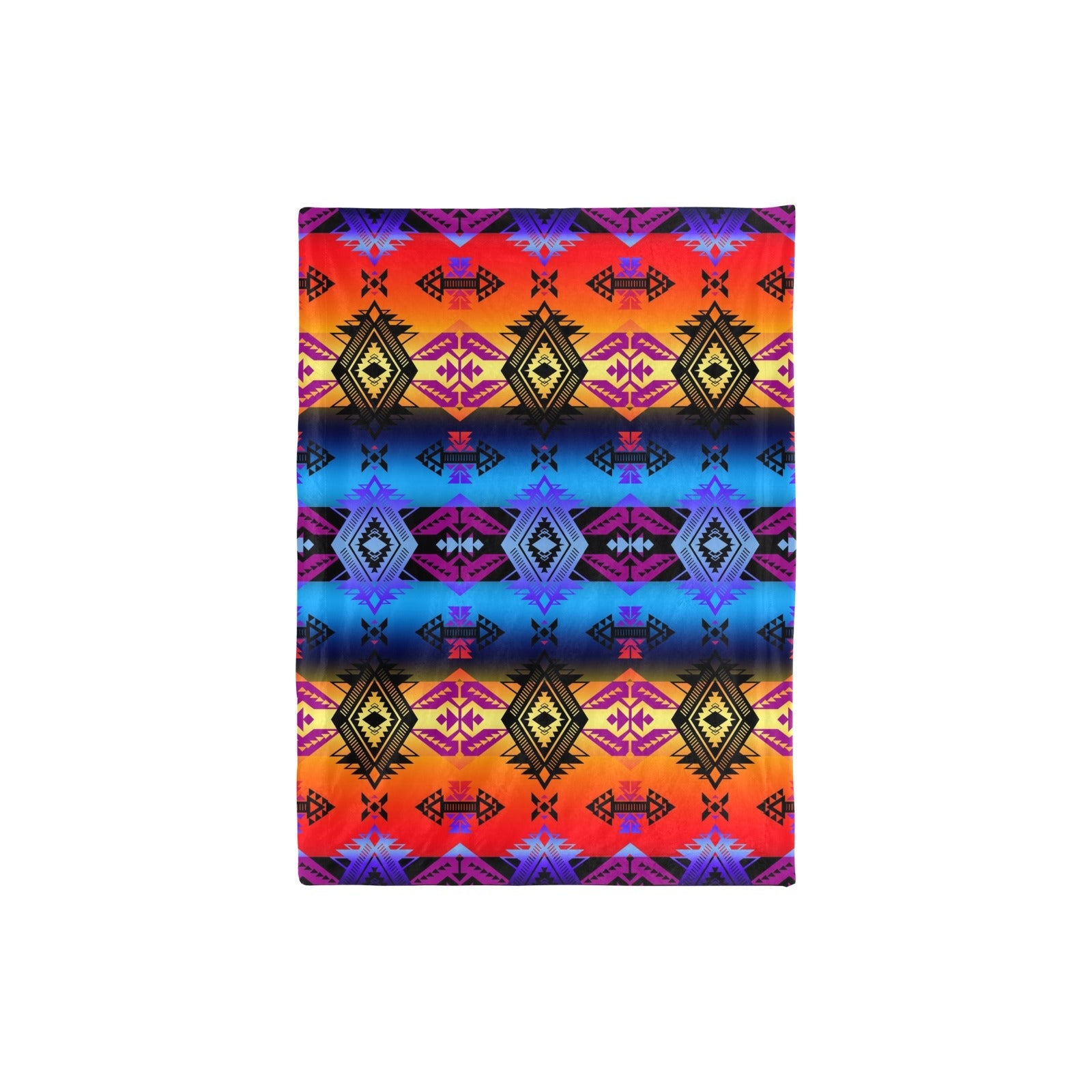 Sovereign Nation Sunset Baby Blanket 30"x40" Baby Blanket 30"x40" e-joyer 