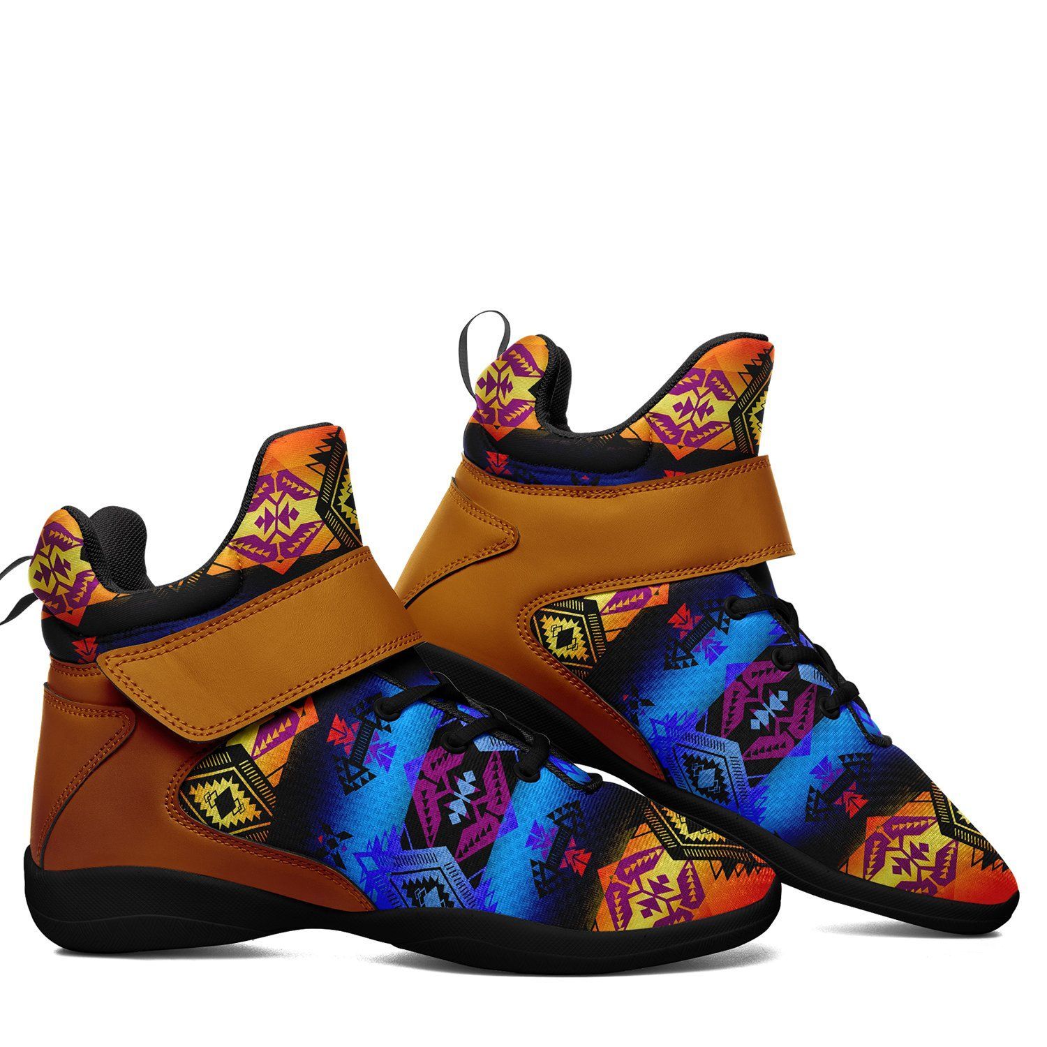 Sovereign Nation Sunset Ipottaa Basketball / Sport High Top Shoes - Black Sole 49 Dzine 