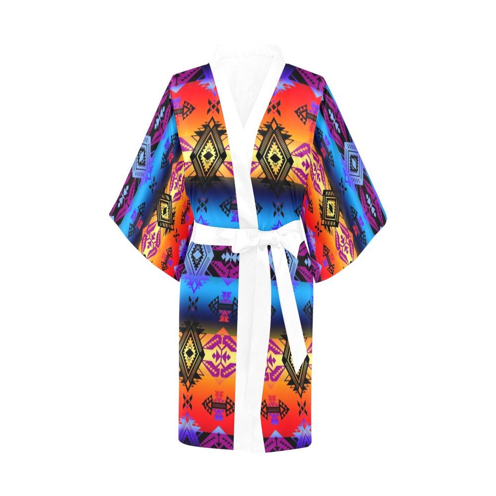 Sovereign Nation Sunset Kimono Robe Artsadd 