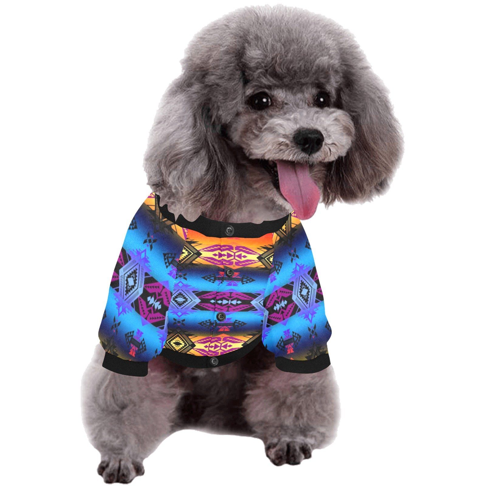 Sovereign Nation Sunset Pet Dog Round Neck Shirt Pet Dog Round Neck Shirt e-joyer 